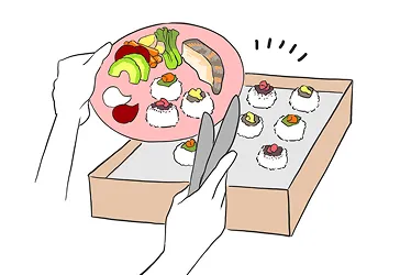 おにぎりを選ぶ