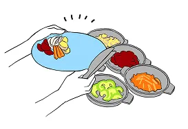 野菜をのせる